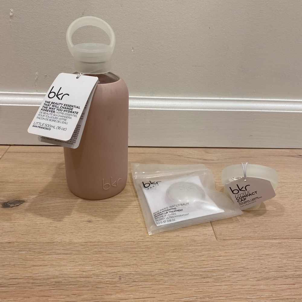 bkr water bottle with lip balm